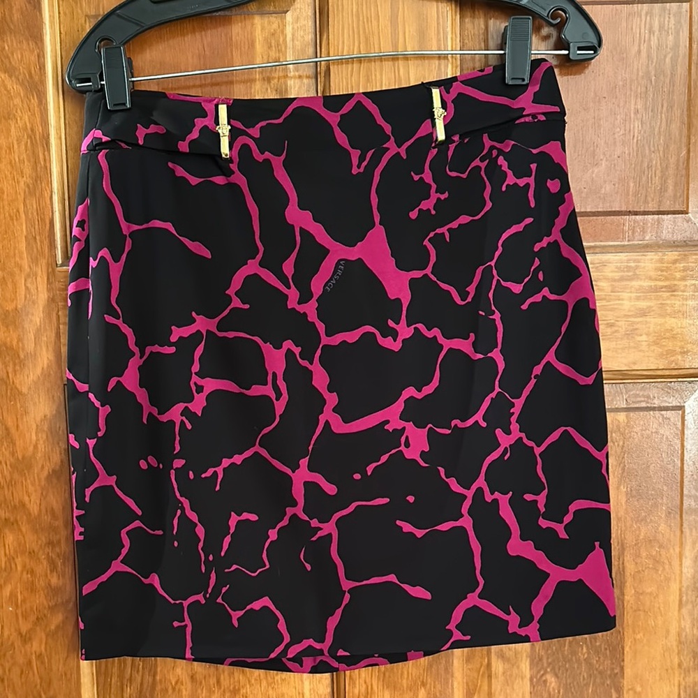 Stylish Black and Pink Women's Versace Skirt